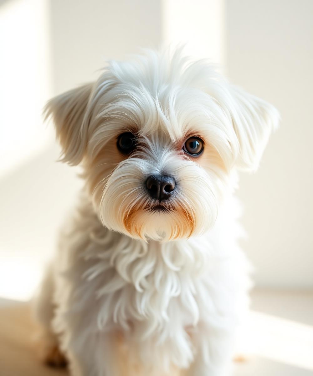 Maltese dog portrait
